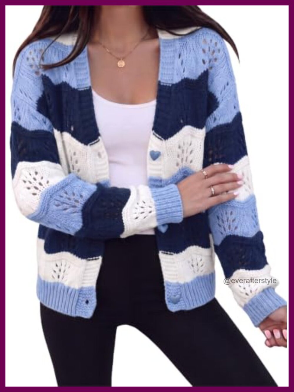 Oversized Knit Cardigan Sweater, 100% Acrylic Fuzzy Lightweight Women's Long